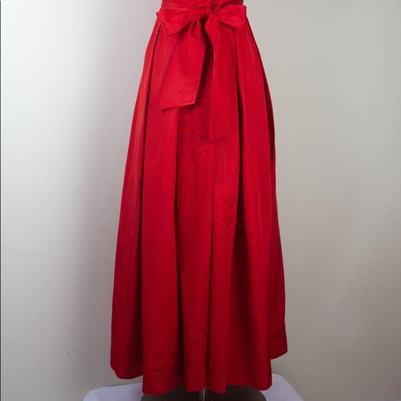 Vintage 1950s Red Taffeta Bow Dress with Bolero - Picture 5 of 7